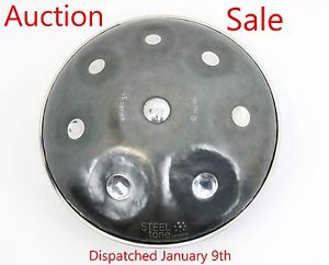 New Harmonic Handpan, D Minor scale with bag. Hung, Steel Drum from Steeltone