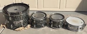 Rogers Holiday 3 pc Drum Bop KIT Holiday + Powertone Snare and Ludwig Cases