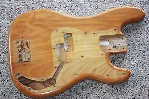 1973 1974 1975 Fender Precision bass body original natural 5 lb 5 oz