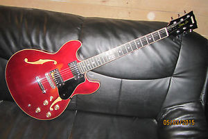 80´s YAMAHA SA 1800 (ES-335 Guild Starfire) m. massiver Decke! Jazzgitarre