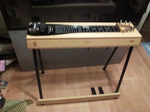 new texas longhorn 6 string two pedals two knee pedal steel guitar by overfelt