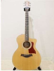 Taylor 214ce Natural w/soft case Free shipping Guiter Bass From JAPAN #Q596