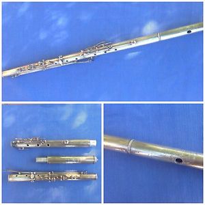 Antico Flauto In Argento,dei Primi 900/" A.Rampone* Milano ,Raro Da Collezione