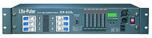 LITE-PUTER DX626 DMX512 Rackmount Dimmer 6 Channel @ 2400w Total 14400w