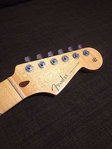 Fender custom shop deluxe neck+chrome or gold Sperzel locking staggered tuners