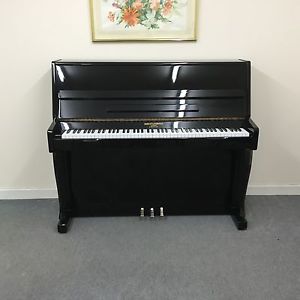 Upright Black High Gloss Barratt & Robinson Piano. NOW IN JUNE SALE. £200 Off