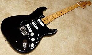 Fender Stratocaster Electric Guitar*Vintage 1976*Black*Hardtail*