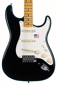 Fender Eric Johnson Stratocaster Electric Guitar, Black, Maple (Pre-Owned)