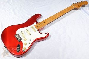 Fender Japan ST57-53 E Serial Red Used Electric Guitar Free Shipping EMS
