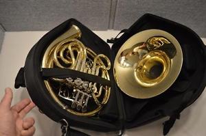 YAMAHA YHR-567D GEYER SERIES DOUBLE FRENCH HORN - DETACHABLE BELL - EX. PLAYER