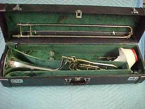 Vintage King 3B Concert Silversonic trombone with F attachment, Sterling Bell!