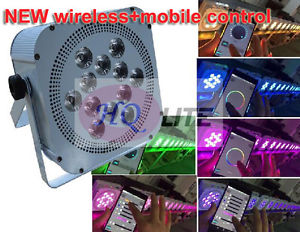 smart battery par can 12led 6in1 RGBWAUV Wireless DMX PHONE APP Par Light