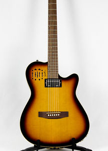 Godin A6 Ultra Cognac Burst Electric Guitar with Original Case Bag - 10020368