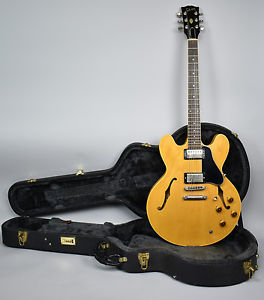 1989 Gibson Vintage ES-335 Natural Semi Hollow Electric Guitar USA w/OHSC