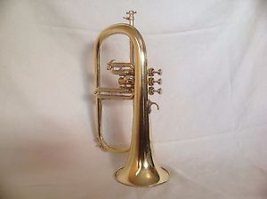 Beautiful Couesnon Paris Monopole Conservatoires Flugelhorn with Warburton 4 FL