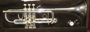 Bach Stradavarious 43 Silver Trumpet Model 229 Original Vincent Bach Brown Case