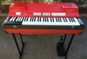 FARFISA 60s COMBO COMPACT ORGAN CC-23 VINTAGE EXCELLENT &Pedal Psychedelic Sound