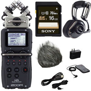 Zoom H4N Pro Four-Track Audio Recorder & Blue Microphone MO-FI Headphones Kit