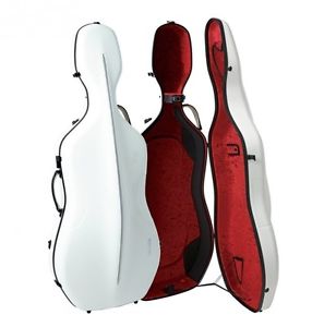 GEWA Cello Case AIR, Cello Case Case, Color White/Borddeaux