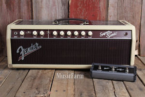 Fender® Super Sonic 60 Electric Guitar Amplifier Head Amp w Footswitch B STOCK