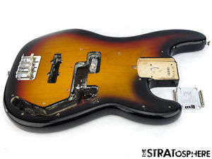 2016 USA Fender Tony Franklin Precision P Jazz Bass BODY HARDWARE Sunburst Nitro