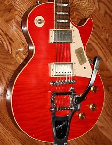 2013 Gibson BIGSBY Les Paul AGED! Historic CHERRY 1957 Reissue Flametop Standard