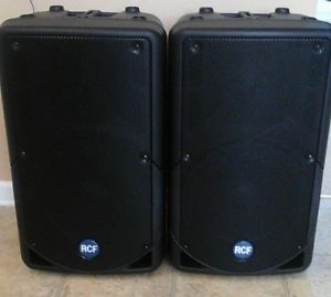 2 RCF ART 312-A MK III Active Two-Way Speakers with Full Face Grills