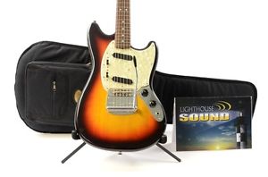 Fender 65 Reissue Mustang Electric Guitar - Sunburst w/Gig Bag Made In Japan