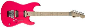 2016 Charvel Pro Mod San Dimas Style 1 HH FR guitar in neon pink finish