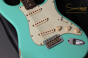 2009 Fender 1960 Heavy Relic Stratocaster Customshop Humbucker CS Strat Seefoam