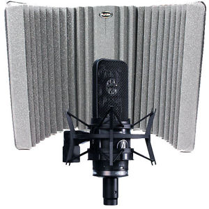 Audio Technica AT4050 Condenser Mic w/ Auralex Mudguard & Cable Ties