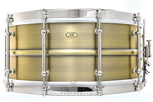 AK Drums Brass Standard Snare Drum 14x6.5 Brushed Patina - AK1BS-6514