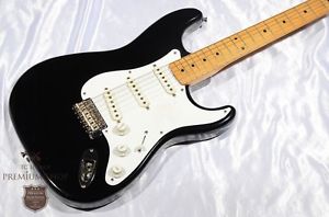 Fender Japan 1984-1987 ST57-55 E Serial Black Used Electric Guitar EMS F/S