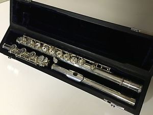 amadeus wm shaynes co sterling silver head joint & body Flute WITH CASE