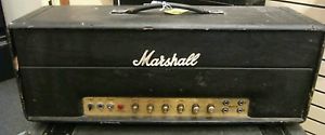 1974  MARSHALL MODEL 1987 50 watt plexi TUBE AMP HEAD 6550 loud works well