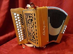 NEW Castagnari Diatonic Button Accordion Cherry Dinn II B-C MM 23 8