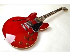 History SH-SA Red w/hard case Free shipping Guiter Bass From JAPAN #A2647