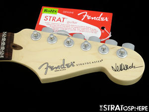USA Fender JEFF BECK Stratocaster Strat NECK+ LOCKING TUNERS LSR Rosewood SALE