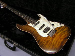 TOM ANDERSON: Drop Top Classic Tiger's Eye Burst with Binding/Matching Headstock