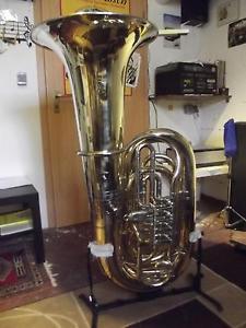 Cerveny Kaisertuba, B-Tuba, 50er Schallstück, Goldmessing Korpus