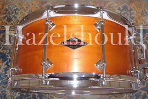 AMAZING SIGNED 2013 CRAVIOTTO SOLID MAHOGANY 6.5X14 Snare w/SOFT CASE