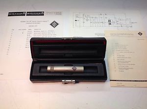 VINTAGE 1973 NEUMANN KM84i #20599 MICROPHONE "RARE VERSION" W. BOX & PAPERWORK