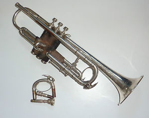 Collectible Antique matching Besson Prototype Trumpet with extra pipe