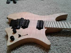Electric Guitar 6 string Boden Custom Natural Finish (Case Included)
