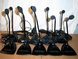 LOT OF (10) Shure MX418D/C 18" Desk-Top Mounted Cardioid Gooseneck Microphone