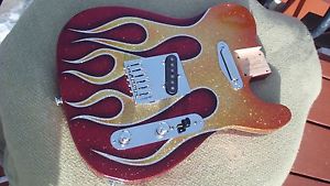 Custom Shop Telecaster, Warmoth, Fender, Tony Delacugo Hot Rod paint Loaded!!