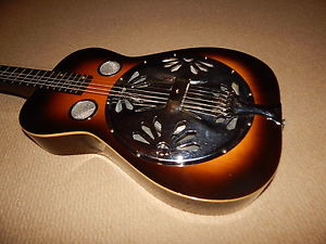 Dobro Model 27 Resonator Square Neck 1977 W/ Case Slides Picks