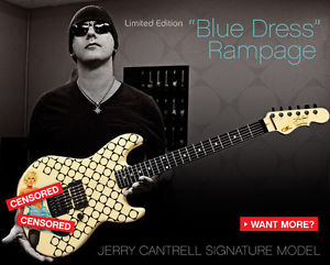 Jerry Cantrell Blue Dress G&L Rampage signature guitar Alice In Chains RARE!