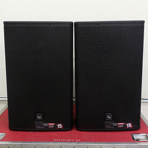 2x Electro-Voice EV ELX115P 15" Powered Speakers ELX Active Live X PAIR MINT