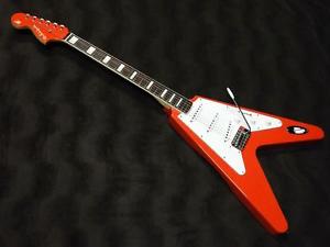 [USED] Psychederhythm GIBFENDRIX FiestaRed, Flying V type  Electric guitar